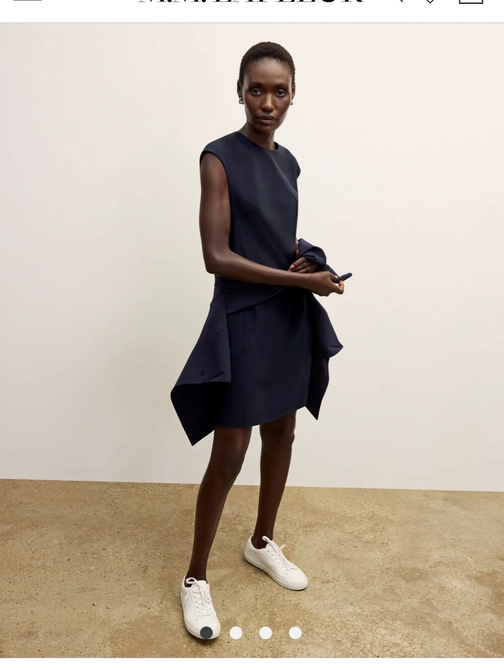 Mm Lafleur Maaza OMNITECH Dress - Navy